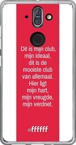 Nokia 8 Sirocco Hoesje Transparant TPU Case - AFC Ajax Dit Is Mijn Club #ffffff