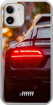 iPhone 12 Mini Hoesje Transparant TPU Case - Audi R8 Back #ffffff