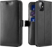 iPhone 12 Mini Hoesje - Dux Ducis Kado Wallet Case - Zwart