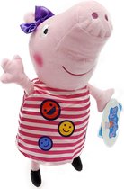 Peppa Pig - Knuffel - Roze streepjes - Pluche - Speelgoed - 31 cm