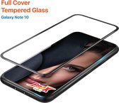 EmpX Samsung Galaxy Note 10   Tempered Glass Zwart Full Cover Plus
