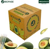 BioFase® avocadorietjes | Rietjes gemaakt van avocadopitten | Ecologisch afbreekbaar | Longdrink 24cm (6mm dik) | MEGAPACK (2000 stuks)