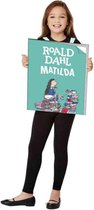 Smiffy's - Matilda Kostuum - Reclame Bord Boek Roald Dahl Matilda Kind Kostuum - Groen - One Size - Carnavalskleding - Verkleedkleding