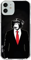 Casetastic Apple iPhone 12 / iPhone 12 Pro Hoesje - Softcover Hoesje met Design - Domesticated Monkey Print