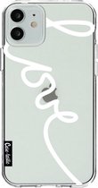 Casetastic Apple iPhone 12 / iPhone 12 Pro Hoesje - Softcover Hoesje met Design - Written Love White Print