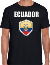 Ecuador landen t-shirt zwart heren - Ecuadoriaanse landen shirt / kleding - EK / WK / Olympische spelen Ecuador outfit L