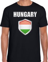 Hongarije landen t-shirt zwart heren - Hongaarse landen shirt / kleding - EK / WK / Olympische spelen Hungary outfit L