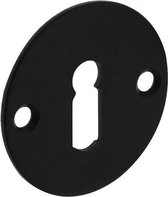 Intersteel Rozet sleutelgat 2 mm dun rvs/zwart