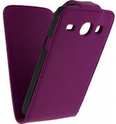Xccess Leather Flip Case Samsung I8260 Galaxy Core Purple