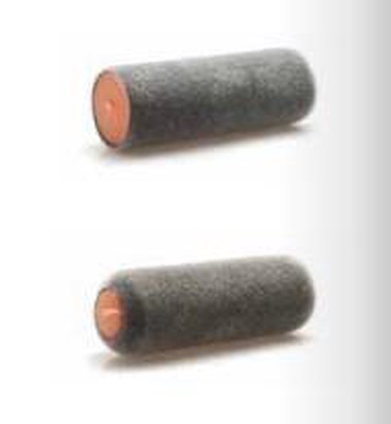 Goudhaantje grijze flock roller 11 cm bol