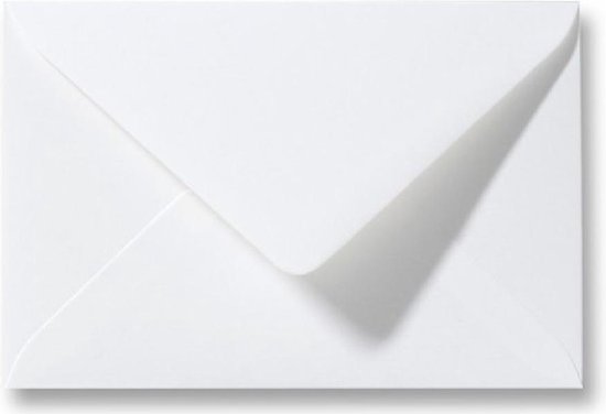 100 petites enveloppes blanches - 15,5x9,5 cm - 80 grms - 155x95mm