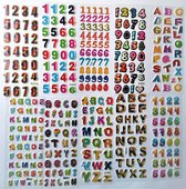 Super leuke 10 vellen stickers - Hoge kwaliteit kinderstickers - Letters en Cijfers