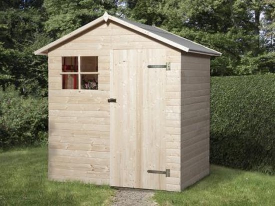 Houten Garage Geir 360 x 537 cm Prefab Schuur met punt dak Wanddikte 44 mm