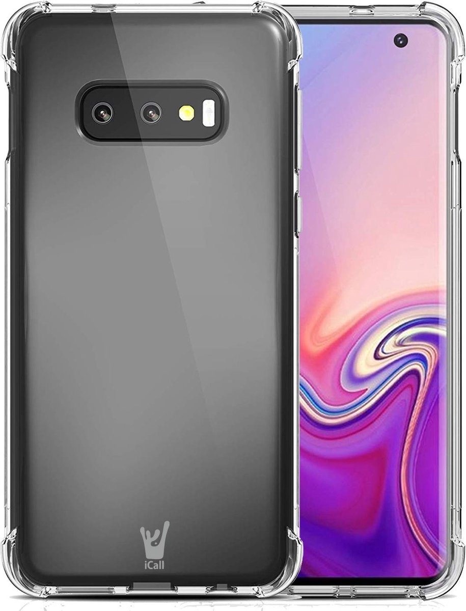 Hoesje geschikt voor Samsung Galaxy S10e - Back Cover Case ShockGuard Transparant