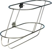 Allpa schuine RVS Fenderhouder bakboord voor 2 Stootwillen Ø 21 cm