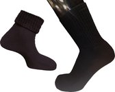 Eureka zachte merino wollen sokken S29 - unisex - zwart - maat 46-48