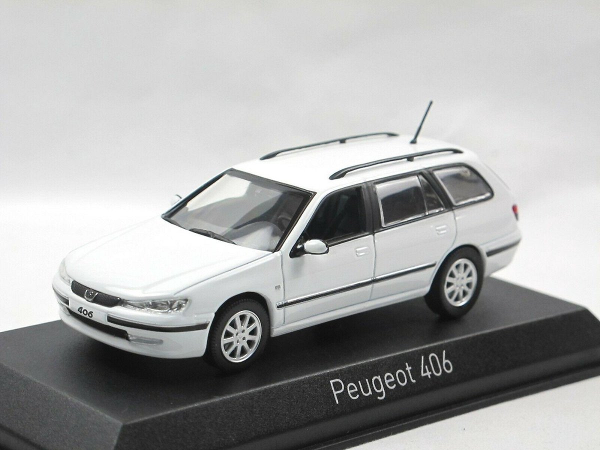 Miniature Duvi Résine 1/43 – Peugeot 406 Break Rouge 1997 – Occasion Très Bon état