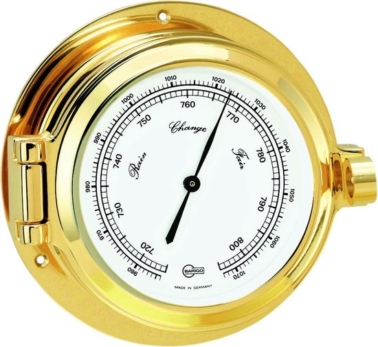 Barigo 1325MS Marine Barometer messing ø 12 cm bol