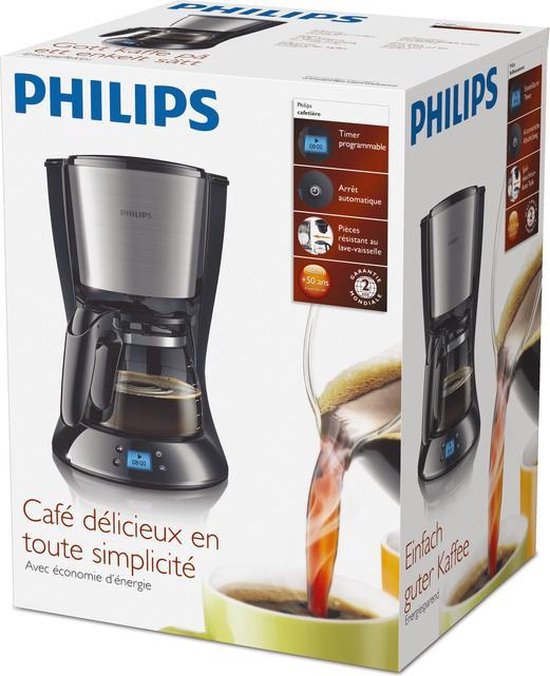 Afmetingen - Philips HD7459/20 - Philips Daily HD7459/20 - Koffiezetapparaat - Zwart