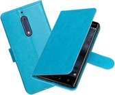 BestCases - Turquoise Portemonnee booktype hoesje Nokia 5