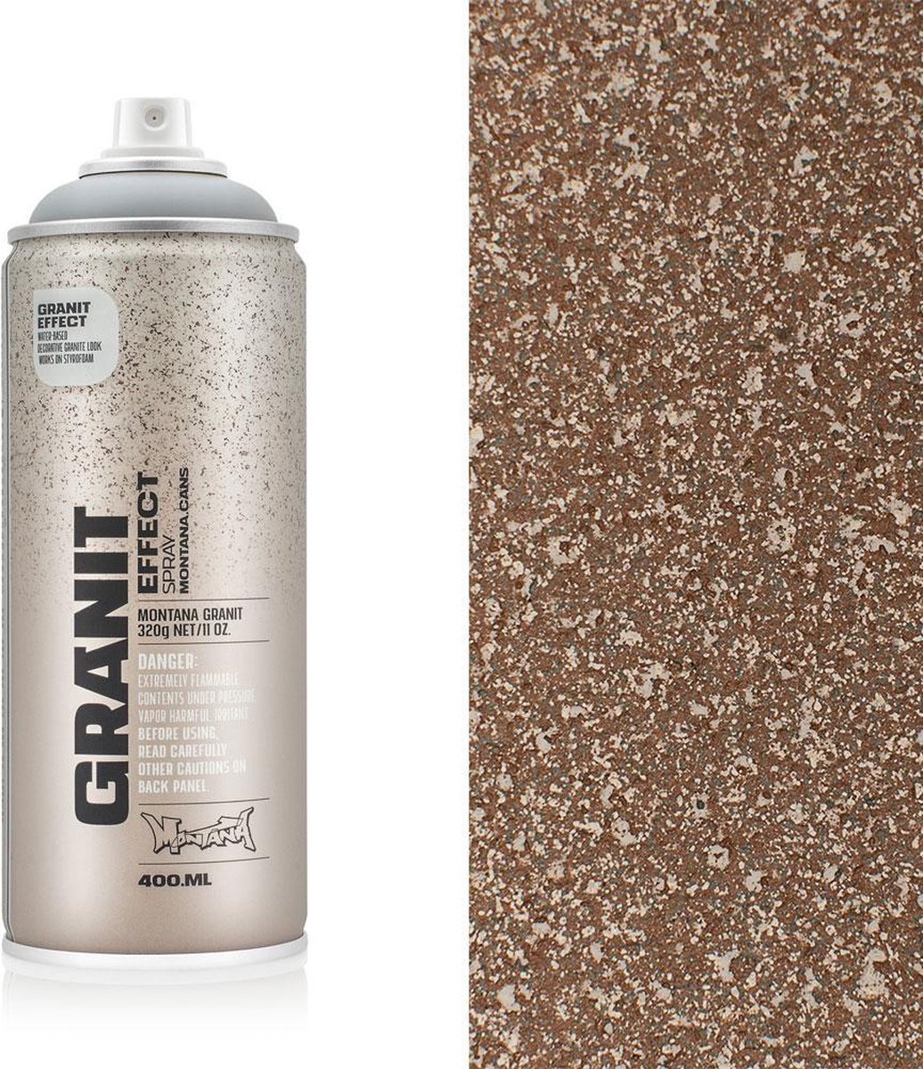 Montana Graniet Effect 400ml Spuitbus - Bruine granietlook