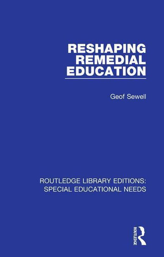 Routledge Library Editions: Special Educational Needs - Resh ... - cover