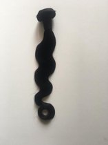 Human hair body weave kleur 1b 20 inch 50cm