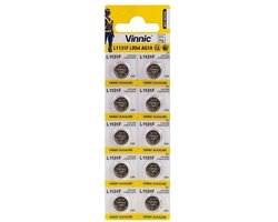 10 Stuks - Vinnic AG10 G10 LR1130 LR54 1.5V knoopcel batterij