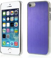 Geborsteld Aluminium Hardcase iPhone 5(s)/SE - Paars