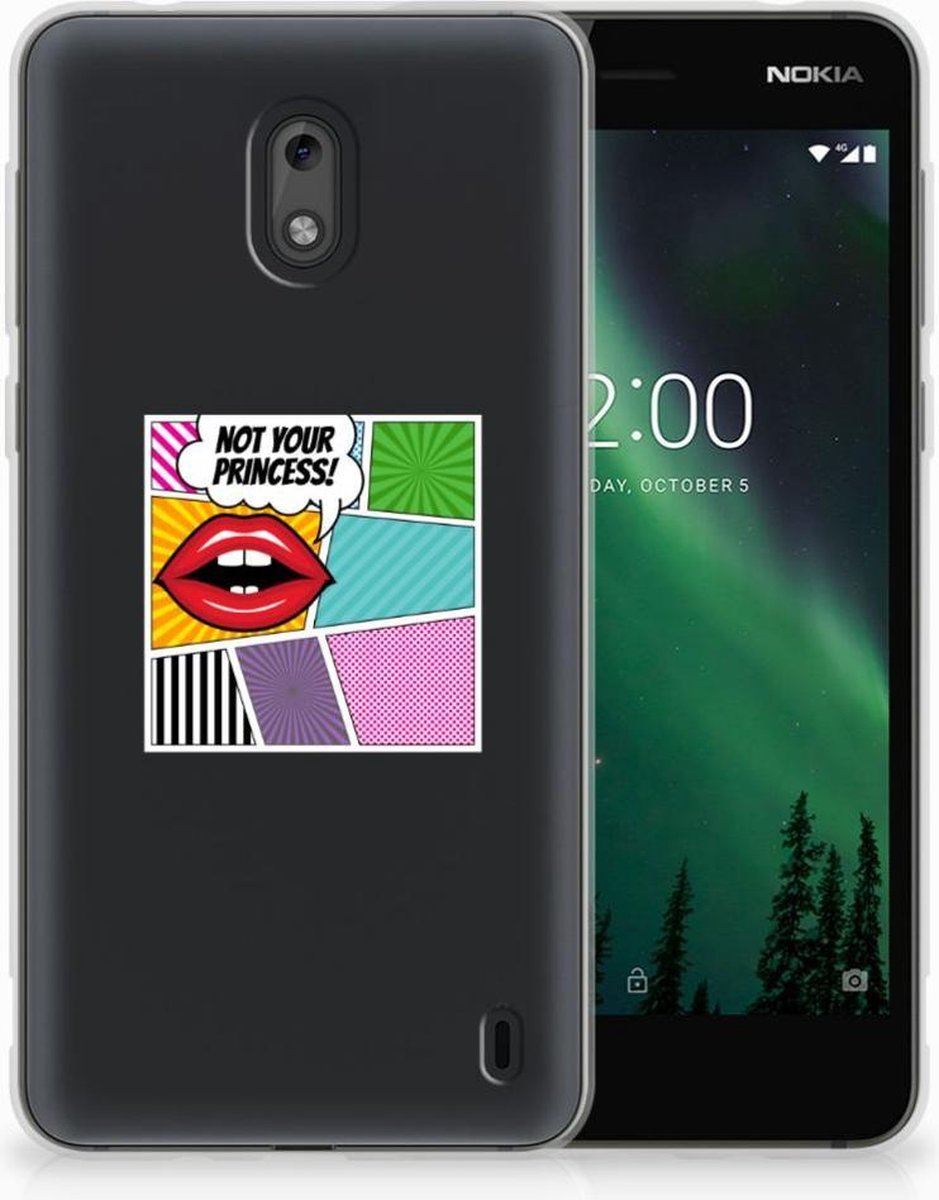 Nokia 2 Silicone Back Cover Popart Princess