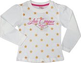 Lee Cooper Longsleeve 'Sterren' - Wit/Goud - Maat 104