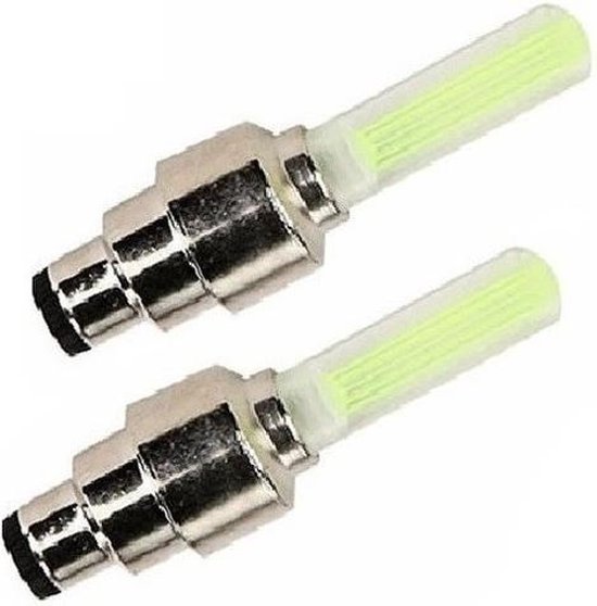 methodologie Woordvoerder vlot 2x Fietslicht ventiel kleur geel deluxe - wiel LED incl batterijen -... |  bol.com