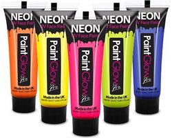 Neon Verf / Blacklight Verf PaintGlow - 5x13ml