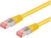 S/FTP CAT6a 10 Gigabit netwerkkabel / geel - LSZH - 10 meter