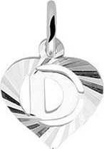 Robimex Collection Hanger Hart Letter D - Zilver