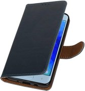 Blauw Pull-Up Booktype Hoesje voor Samsung Galaxy J3 (2018)
