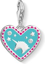 Thomas Sabo Charm Club Heart Unicorn Hanger  - Blauw