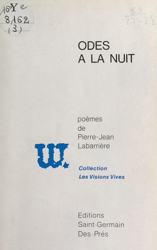 Odes à la nuit (ebook), PierreJean Labarriere 9782402032698 Boeken