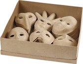 Maskers, h: 12-21 cm, 6x10 stuks