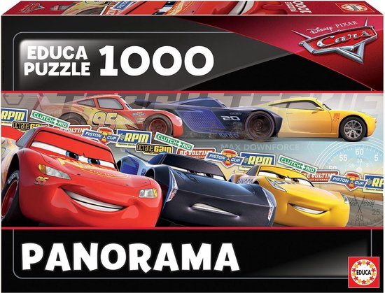 Educa puzzel Cars - legpuzzel - panorama puzzel - 1000 stukjes | bol.com