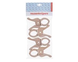 4 Houten Speelknijpers - reuze speelknijpers- Speelbelovend - knijpers om hutten te bouwen
