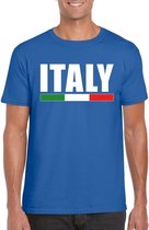 Blauw Italie supporter shirt heren L