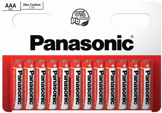 vlam waterbestendig Conceit Panasonic AAA Batterijen – 12 Stuks – Mini Penlite | bol.com