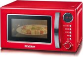 Severin MW 7893 - retro magnetron met grill - rood