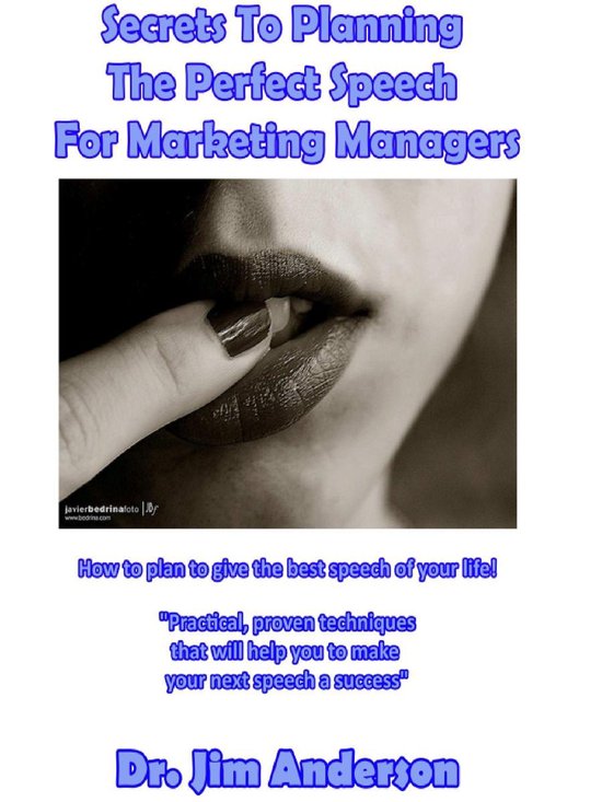 Secrets To Planning The Perfect Speech For Marketing Manager ... - cover