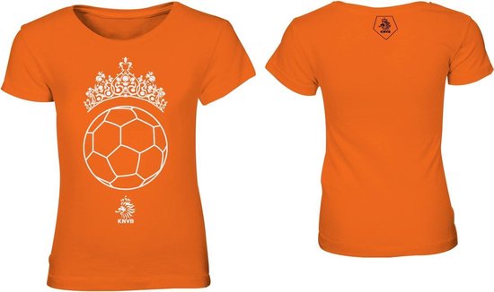 KNVB - Nederlands Elftal T-shirt Dames - Tiara Bal - Blanco
