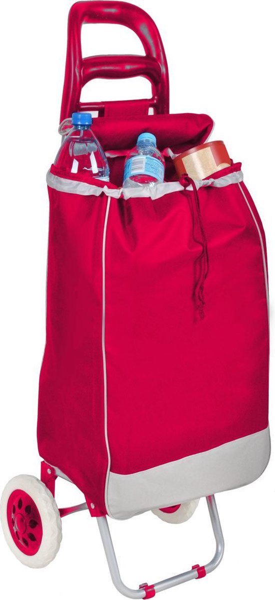 Lastpak Boodschappentrolley Fun Color Rood - 92 x 32 x 21 cm - 40 Liter