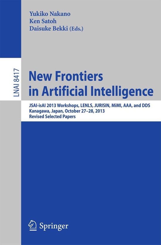 Springer Nature Proceedings Computer Science - New Frontiers ... - cover