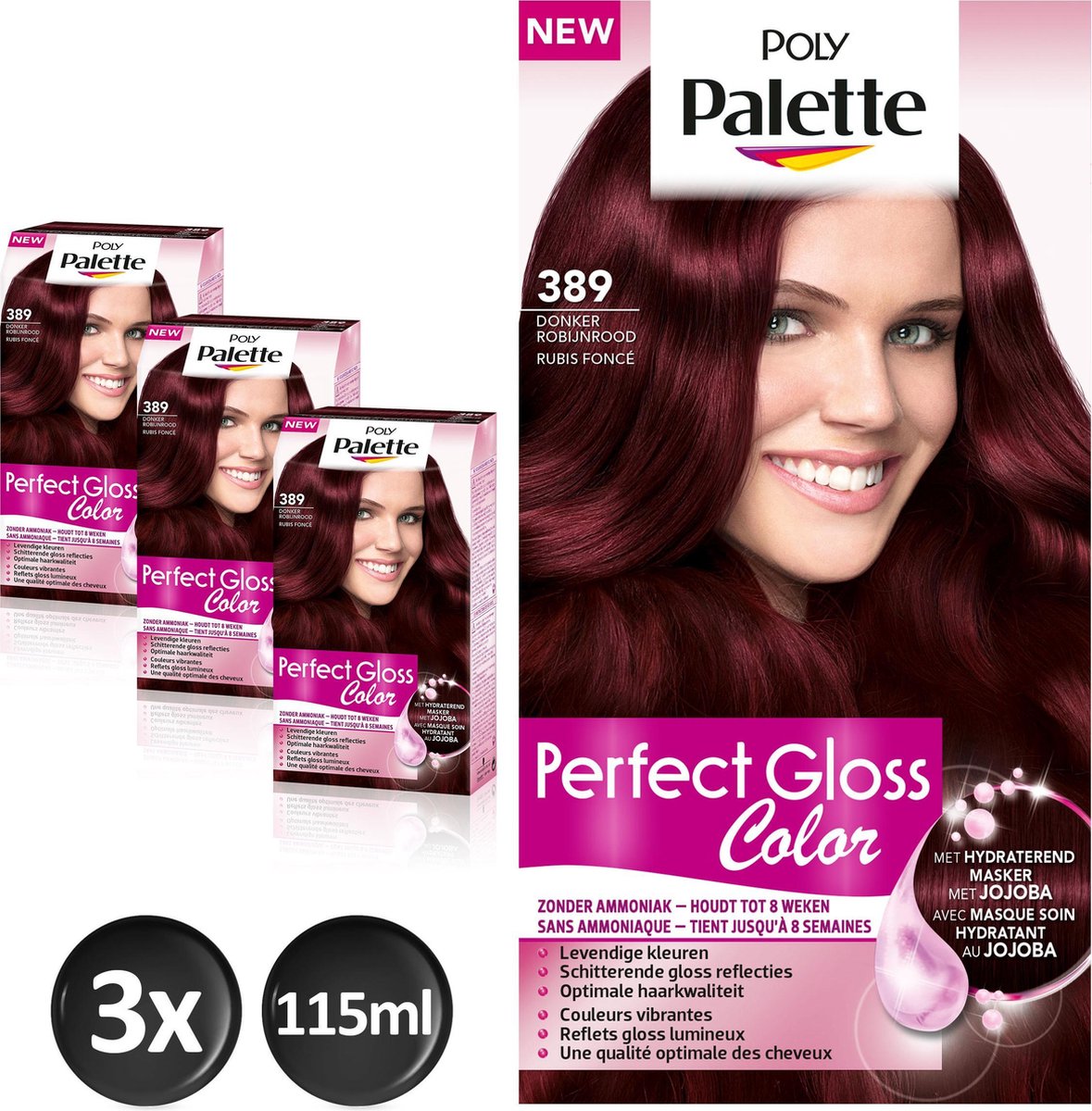 straf liefdadigheid blozen Poly Palette Perfect Gloss 389 Robyn Haarverf - 3 stuks -  Voordeelverpakking | bol.com