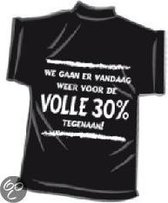 Zwart mini T-Shirt: Volle 30%. Inculsief zuignap.
